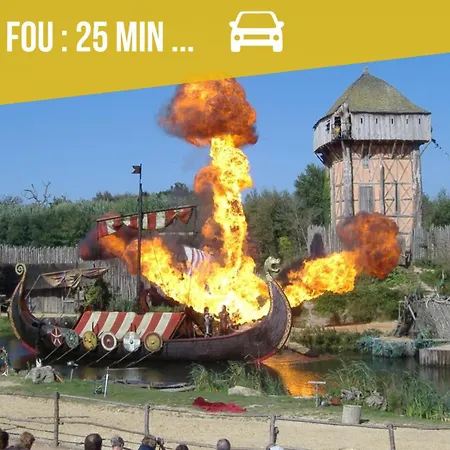 בית נופש Pavillon Du Capitaine -25min Parc-by R&g Montournais